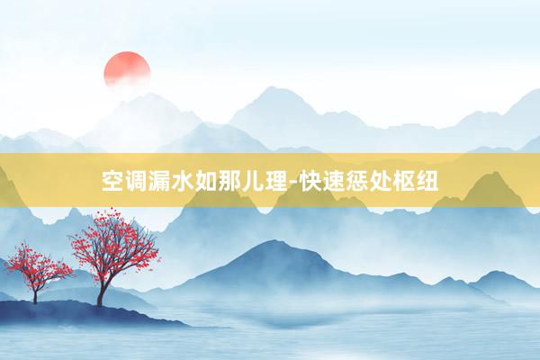 空调漏水如那儿理-快速惩处枢纽